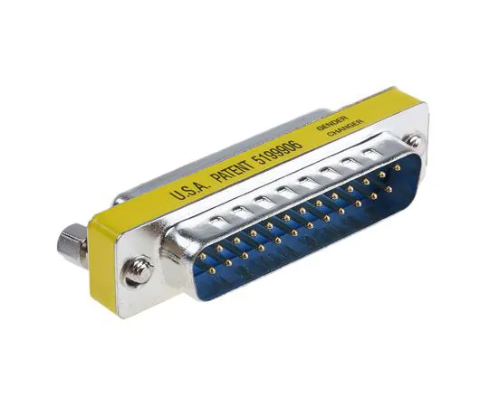 63-6733-87 RS PRO D Sub Adapter Male 25 Way D-Sub to Female 25 Way D-Sub 828-252