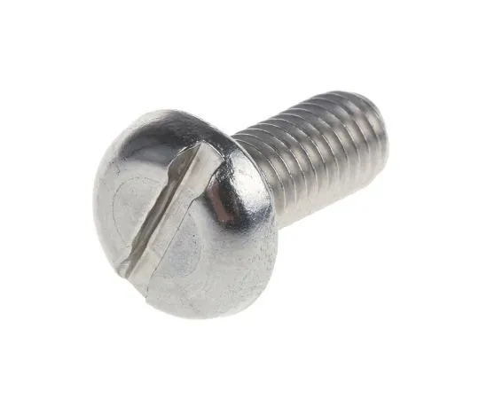 63-6576-02 RS PRO, M5 Pan Head, 12mm Stainless Steel Slot A4 316 Plain 189-456