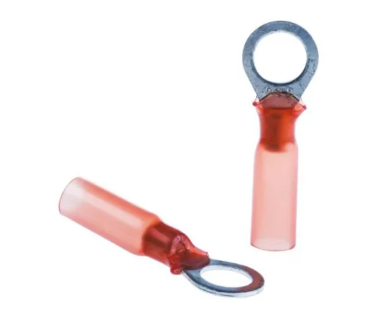 63-6657-08 Insulated Round Crimp Terminal Stud Diameter: M6 Red DuraSeal Series 22 AWG to 18 AWG DR-2-60