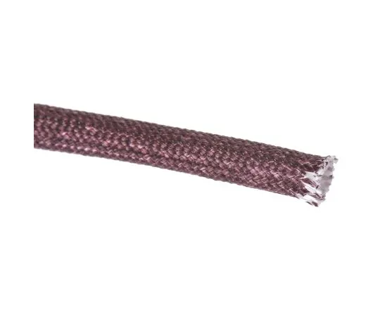 63-6631-66 RS PRO Braided Acrylic Fibreglass Brown Cable Sleeve, 4mm Diameter, 5m Length 399-568