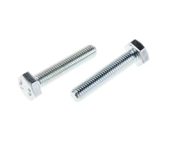 63-6695-71 Clear Passivated, Zinc Steel Hex M10 x 50mm Set Screw 527-606