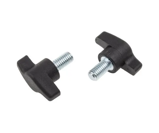 63-6666-65 RS PRO Black Wing Clamping Knob, M8 478-440