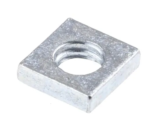 63-6734-84 RS PRO, M4 7mm Steel Square Nuts, Bright Zinc Plated Finish 837-284