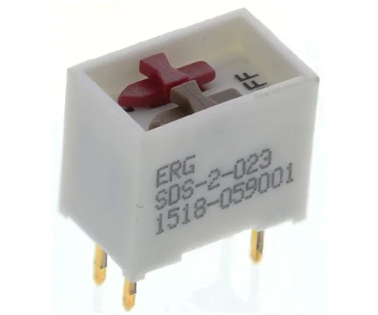 63-6618-69 2 Way Through Hole DIP Switch DPST 321-076