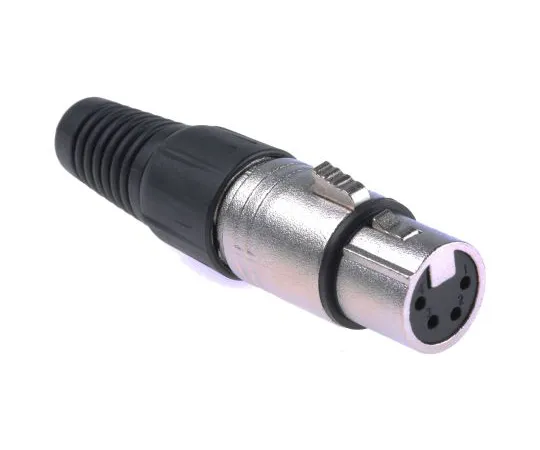 63-6653-97 RS PRO Cable Mount XLR Connector, Female, 4 Way 458-008