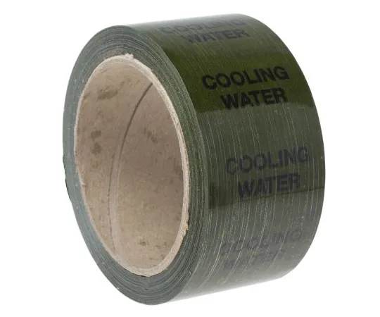 63-6719-99 RS PRO Green PP, Vinyl Pipe Marking Tape, text Cooling Water, Dim. W 50mm x L 33m 711-384