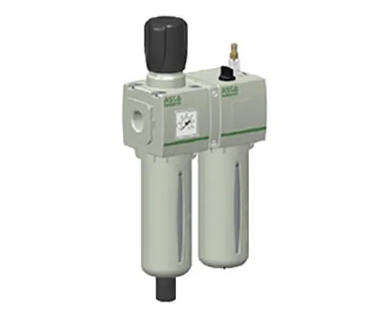 63-6982-67 Asco G 1/2 Filter Regulator Lubricator, Manual, Semi Automatic Drain, 25μm Filtration Size A652A0000000003