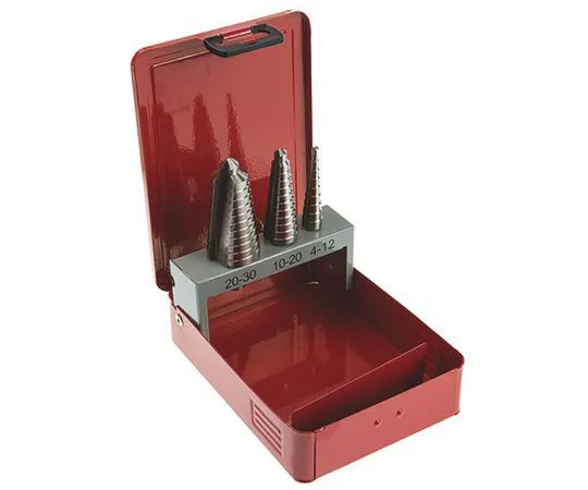 63-6599-21 RS PRO 3 Piece Metal Step Drill Bit Set, 4mm to 30mm 232-608