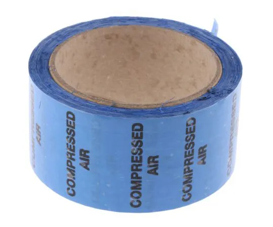 63-6720-03 RS PRO Blue PP, Vinyl Pipe Marking Tape, text Compressed Air, Dim. W 50mm x L 33m 711-413