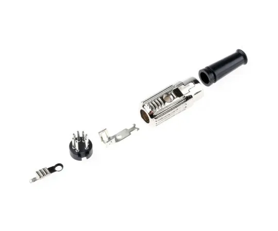 63-6674-52 RS PRO 7 Pole Din Plug, 1A, 100 V ac, Push Lock 491-178