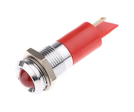 63-6582-12 RS PRO Red Indicator, 48 → 65 V dc, 14mm Mounting Hole Size, Tab Termination 204-697