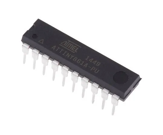 63-7029-45 Microchip, 8bit AVR Microcontroller, 20MHz, 8 kB Flash, 20-Pin PDIP ATTINY861A-PU