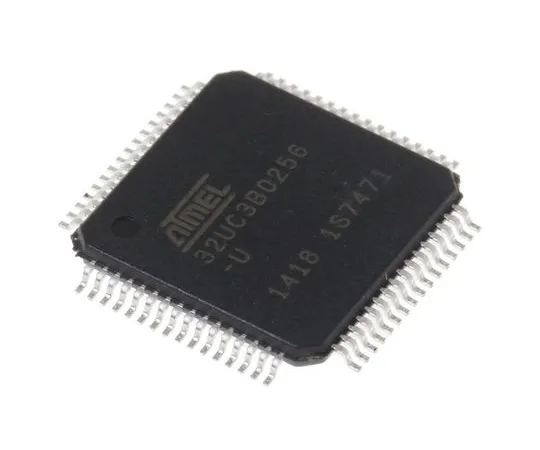 63-7013-77 Microchip AT32UC3B0256-A2UT, 32bit AVR32 Microcontroller, 60MHz, 256 kB Flash, 64-Pin TQFP AT32UC3B0256-A2UT