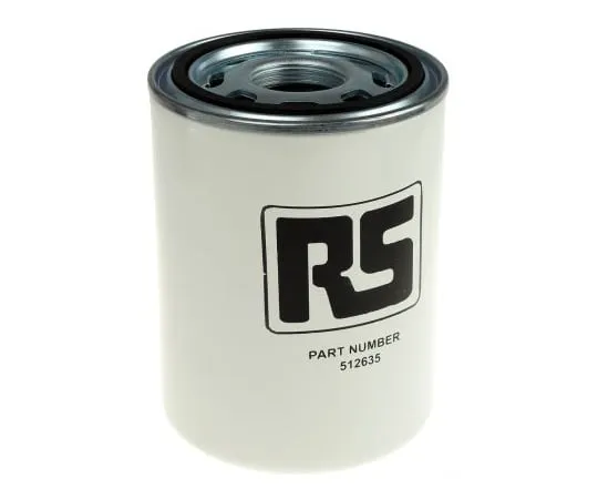 63-6687-94 RS PRO Hydraulic Spin-On Filter Can, 10μm, 95L/min 1-1/4 in 512-635