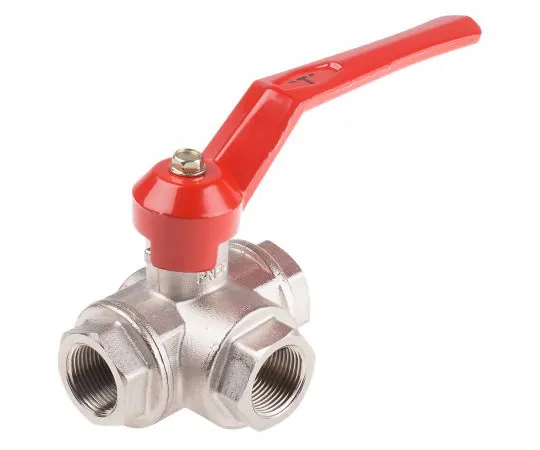 63-6671-31 RS PRO Brass Reduced Bore Ball Valve 3/4 in BSPP 3 Way 486-287