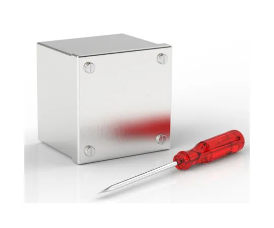 63-6813-98 RS PRO 304 Stainless Steel Satin Adaptable Enclosure Box, 0 Knockouts 100mm x 100 mm x 85mm 121-9693