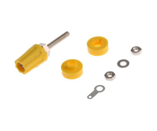 63-6643-10 RS PRO Yellow Female Binding Post - Solder Termination, 50V dc, 16A 423-245