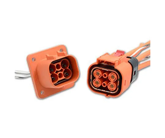 63-6942-50 Connector 1 Row 2 Pole 7.5 to 70 A 800 V ac Male Orange ELR2U04C10-738025-2UP4
