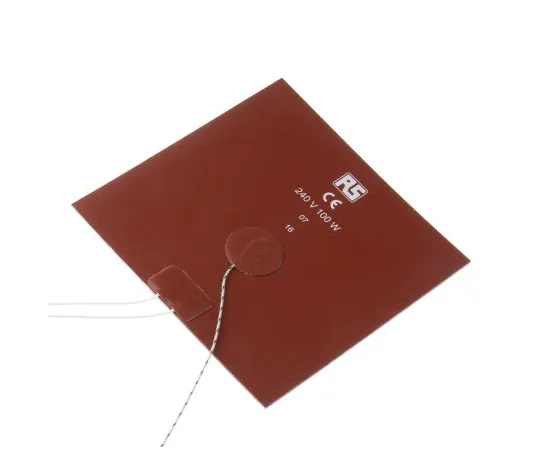63-6757-08 RS PRO Silicone Heater Mat, 100 W, 150 x 150 (square)mm, 240 V ac 106-5426