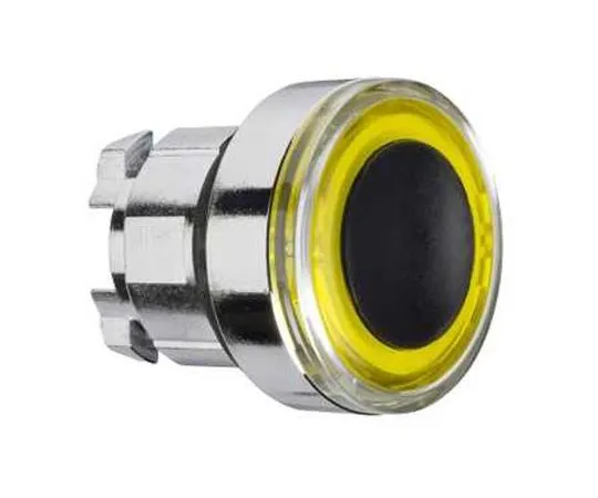63-7038-68 Schneider Electric Harmony XB4 Series, Yellow Push Button Head, Spring Return, 22mm Cutout ZB4BW983