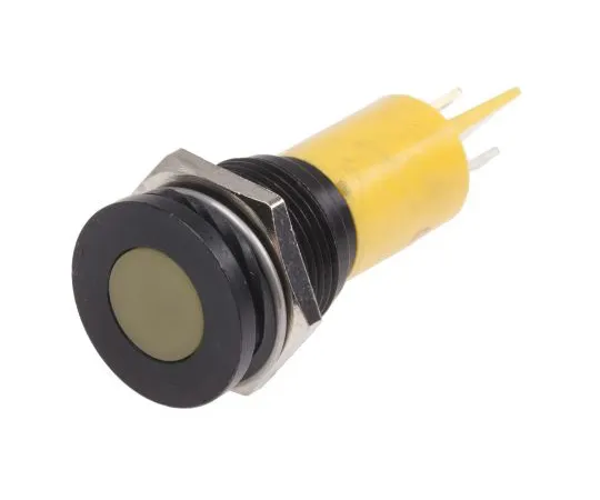 63-6587-72 RS PRO Yellow Indicator, 12 V, 16mm Mounting Hole Size, Solder Tab Termination 211-746