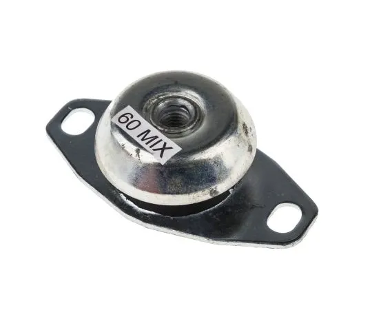 63-7006-77 RS Pro Round M12 Zinc Plated Steel Anti-Vibration Mount 118 Compression Load ,120mm dia. Natural Rubber +100°C 126-3887
