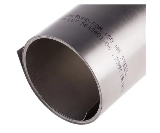 63-6691-98 Steel Shim, 2.5m x 150mm x 0.25mm 518-841