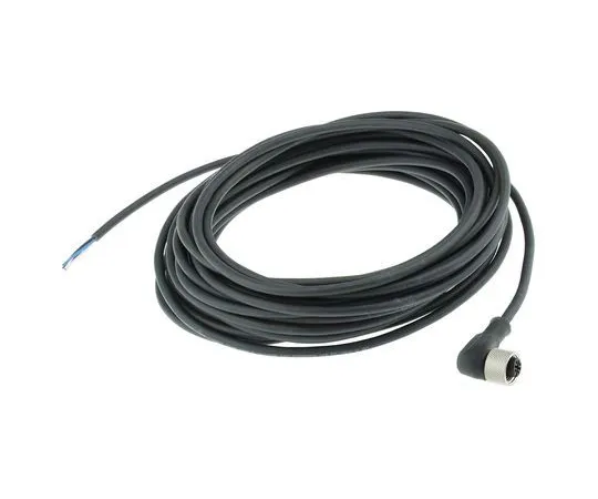 63-7016-25 Telemecanique Sensors XZCP1264L10 Angled Connection Cable, For Use With Type 2 Safety Light Curtain (Transmitters), XZCP1264L10