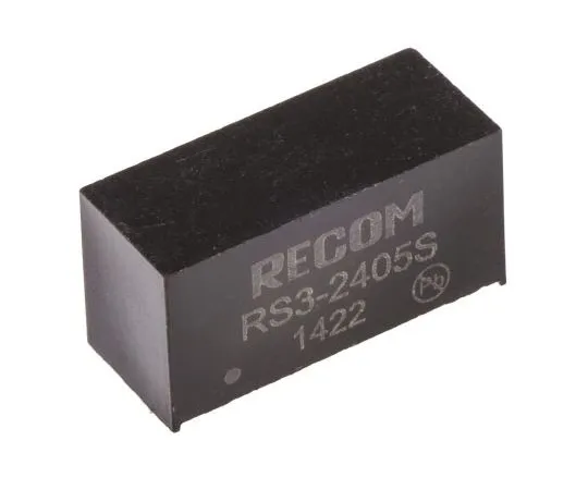 63-7350-10 Recom RS3 3W Isolated DC-DC Converter Through Hole, Voltage in 18 → 36 V dc, Voltage out 5V dc RS3-2405S