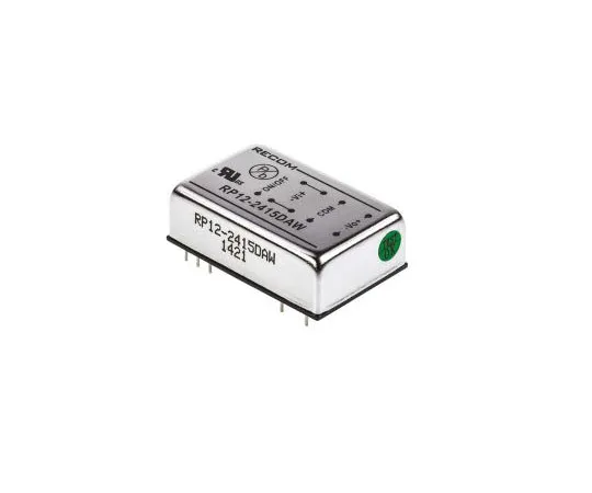 63-7350-22 Recom RP12 AW 12W Isolated DC-DC Converter Through Hole, Voltage in 9 → 36 V dc, Voltage out ±15V dc RP12-2415DAW