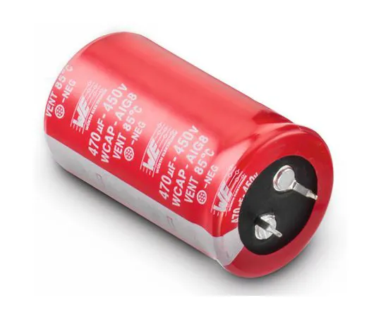63-6969-11 Wurth Elektronik 390μF 450V dc Aluminium Electrolytic Capacitor, Through Hole 30 (Dia.) x 46mm +85°C 30mm 10mm 861011485019