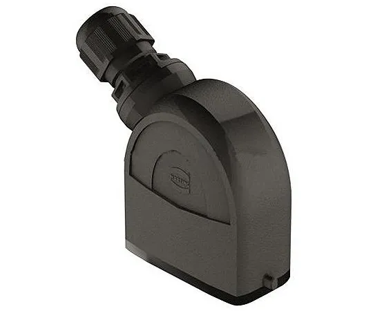 63-6989-04 Han-Eco Series size 10 A Right Angle Cable Mount Connector Hood, 10A 19461100546