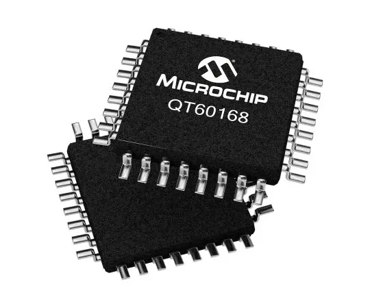 63-7030-08 QT60168-ASG, Spread-Spectrum Charge-Transfer Touch Screen Controller, 11 bit SPI Hard-Wire, 32-Pin TQFP QT60168-ASG