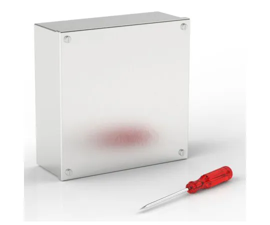 63-6814-04 RS PRO 304 Stainless Steel Satin Adaptable Enclosure Box, 0 Knockouts 220mm x 220 mm x 85mm 121-9698