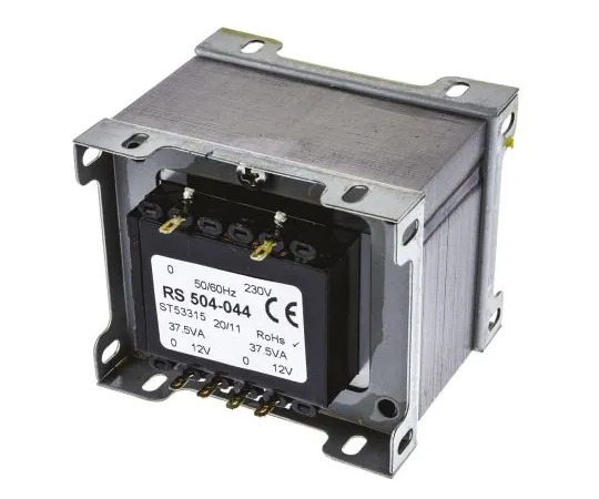 63-6679-89 RS PRO 75VA 2 Output Chassis Mounting Transformer, 12V ac 504-044