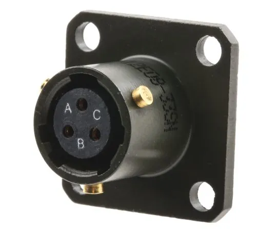 63-6650-89 MIL Standard Round Connector 62 GB Series Female 3 Pole 62GB-12E08-33SN