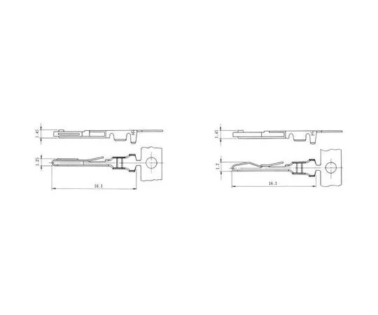 63-6774-47 Terminal QR/P8 Series Male Crimp 1 Bag (100 Pieces) QRP8-PC-111