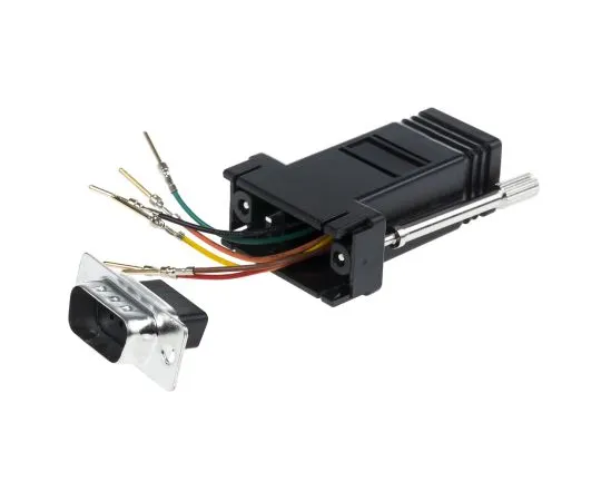63-6732-02 RS PRO D Sub Adapter Male 9 Way D-Sub to Female RJ11 818-659