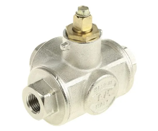 63-6671-36 RS PRO Brass Reduced Bore Ball Valve 1/4 in BSP 3 Way 486-312