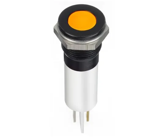 63-6950-63 RS PRO Orange Indicator, 12 V dc, 12mm Mounting Hole Size, Faston, Solder Lug Termination, IP67 124-6422