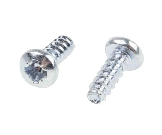 63-6786-61 RS PRO Bright Zinc Plated Steel Pan Head Self Tapping Screw, N°6 x 9mm Long 117-6664