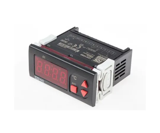 63-6927-21 RS PRO Panel Mount On/Off Temperature Controller, 77 x 35mm 1 Input, 1 Output Relay, 24 V ac Supply Voltage 124-1052