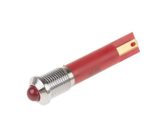 63-6586-72 RS PRO Red Indicator, 24 V ac, 8mm Mounting Hole Size, Solder Tab Termination 210-579