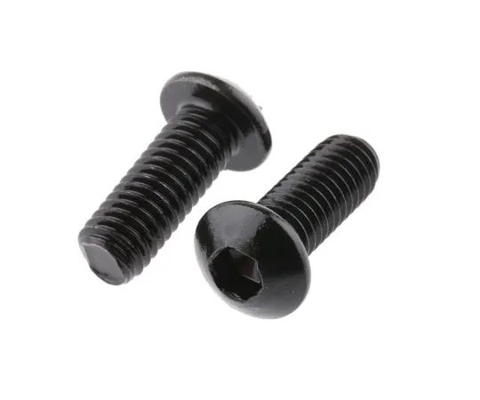 63-6612-75 RS PRO M6 x 16mm Hex Socket Button Screw Black, Self-Colour Steel 281-300