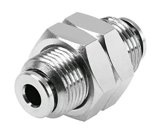 63-6994-98 Festo Pneumatic Bulkhead Tube-to-Tube Adapter Straight Push In 12 mm to Push In 12 mm NPQH-H-Q12-E-P10