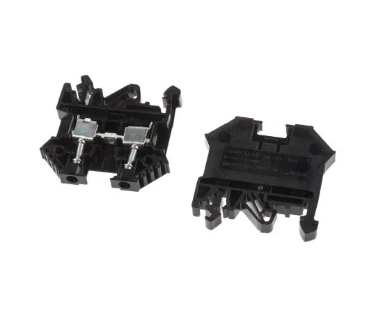 63-6678-71 RS PRO Black Standard Din Rail Terminal, 0.2 → 4 mm², 0.2 → 4mm², 800 V 501-645