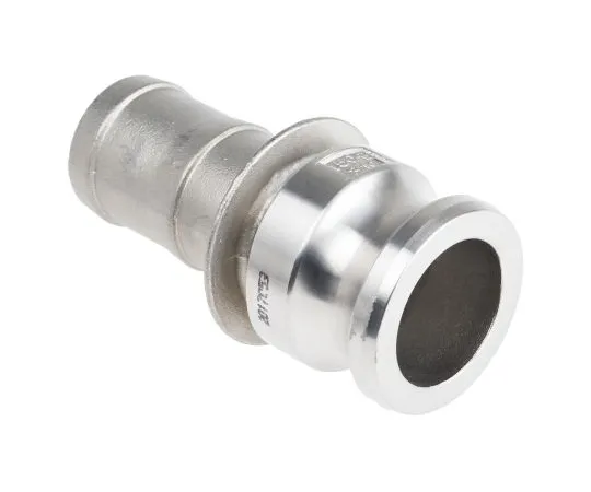 63-6616-66 Straight Male Hose Coupling 1-1/2in Part E Cam & Groove Adapter, Stainless Steel 307-285