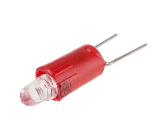 63-6582-53 LED Reflector Bulb, Bi-Pin, Red, Single Chip, 3 mm Lamp, 4.25mm dia., 28V ac/dc 205-397