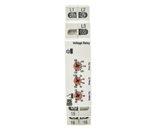 63-6743-19 RS PRO Phase, Voltage Monitoring Relay With SPDT Contacts, 3 Phase, Overvoltage, Undervoltage 102-6137