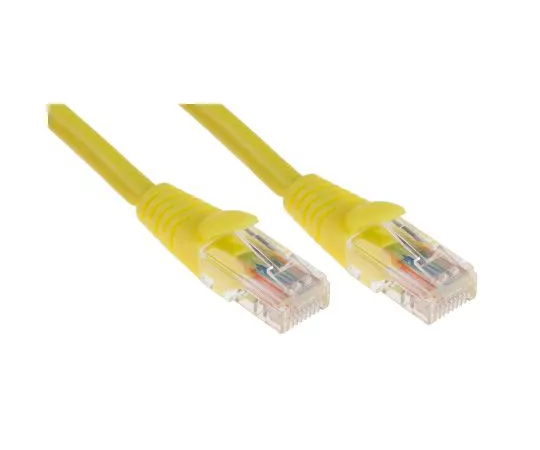63-6702-77 RS PRO Yellow LSZH Cat5e Cable U/UTP, 3m Male RJ45/Male RJ45 Terminated 556-433